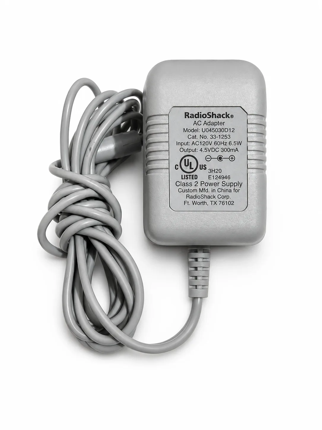 Adaptador RadioShack 4.5V DC 300mA