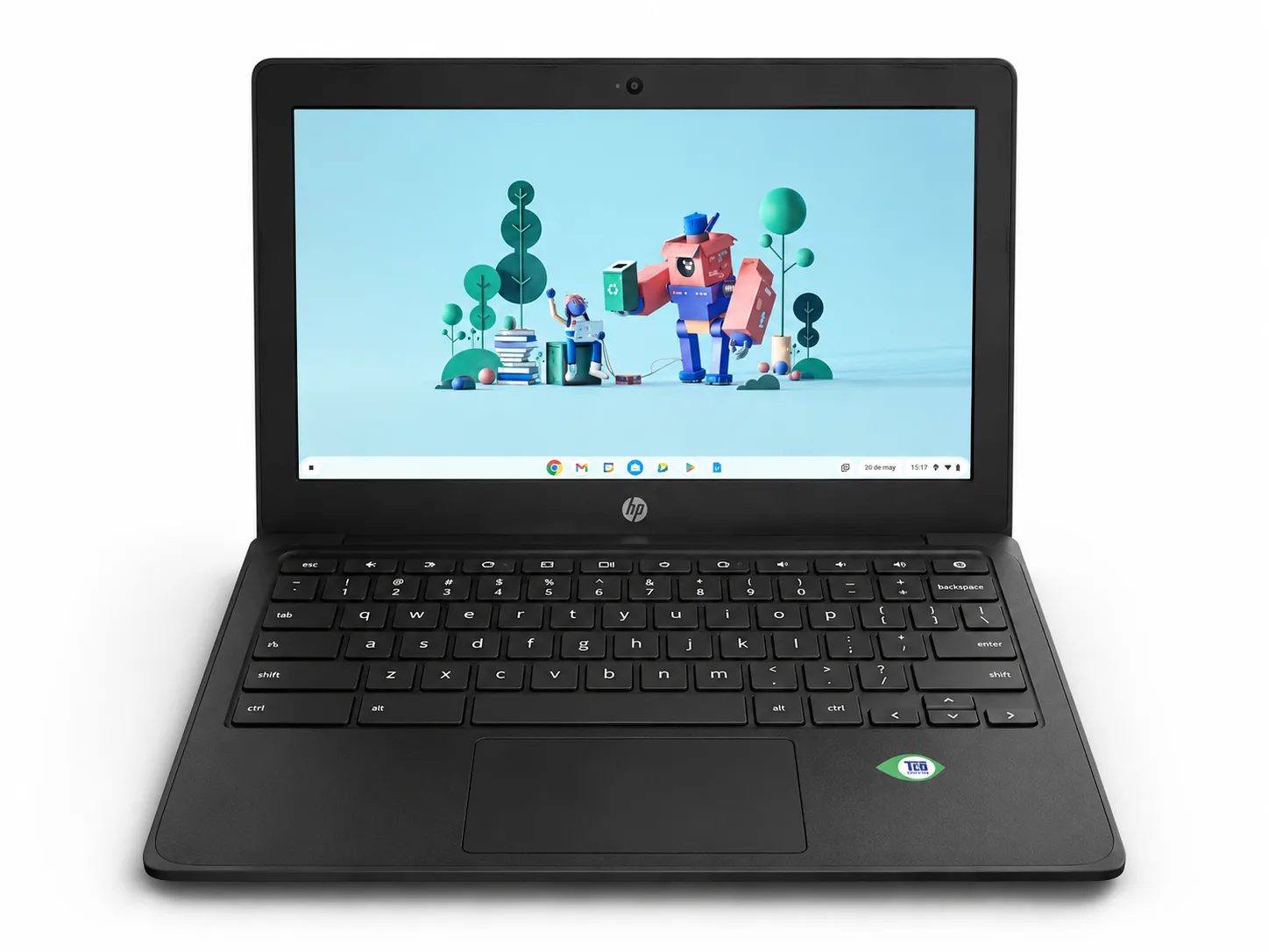 Chromebook HP 11.6” Intel Celeron 4GB RAM 32GB eMMC - Cargador tipo C original · foto 1