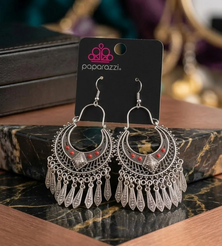 Aretes Plateados Paparazzi