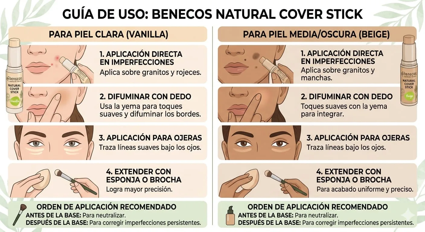 Corrector en barra Benecos Natural Cover Stick.