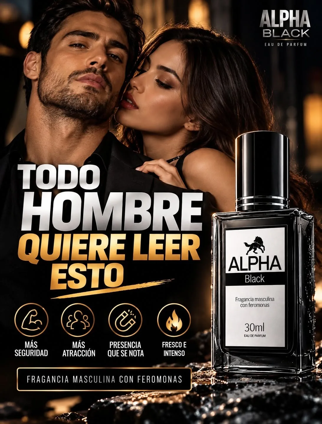 Alpha Black 30ml Feromonas Hombre · foto 2