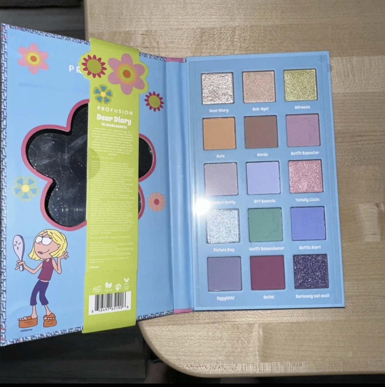 Paleta de sombras hermosas de la marca Lizzie McGuire