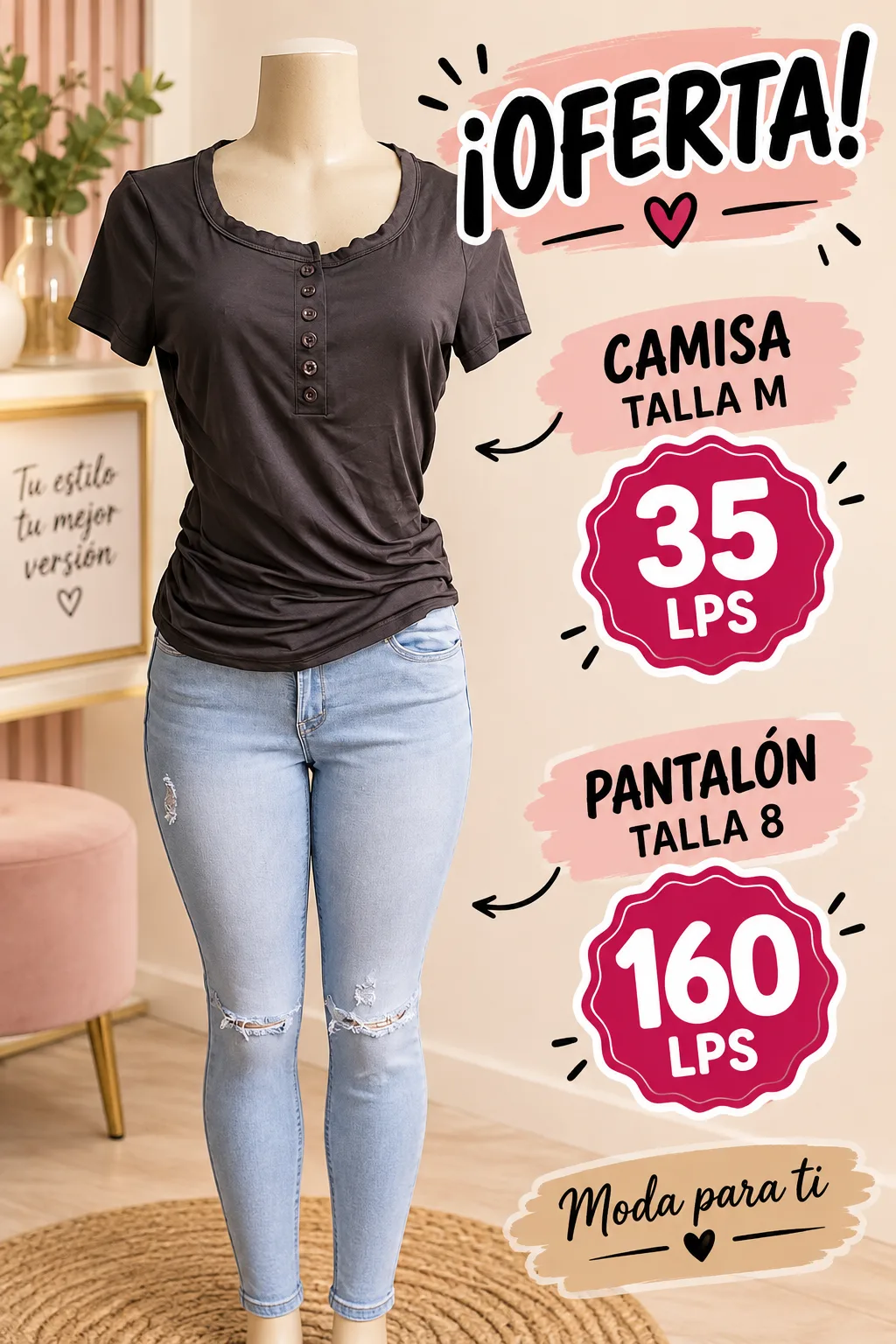 Jeans y Blusa