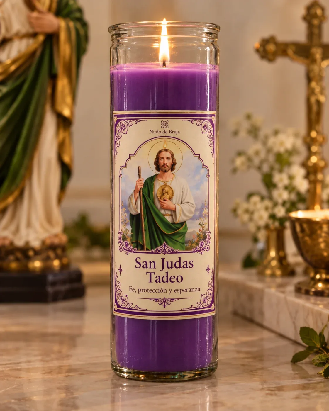 San Judas Tadeo Protección y Esperanza (morado)