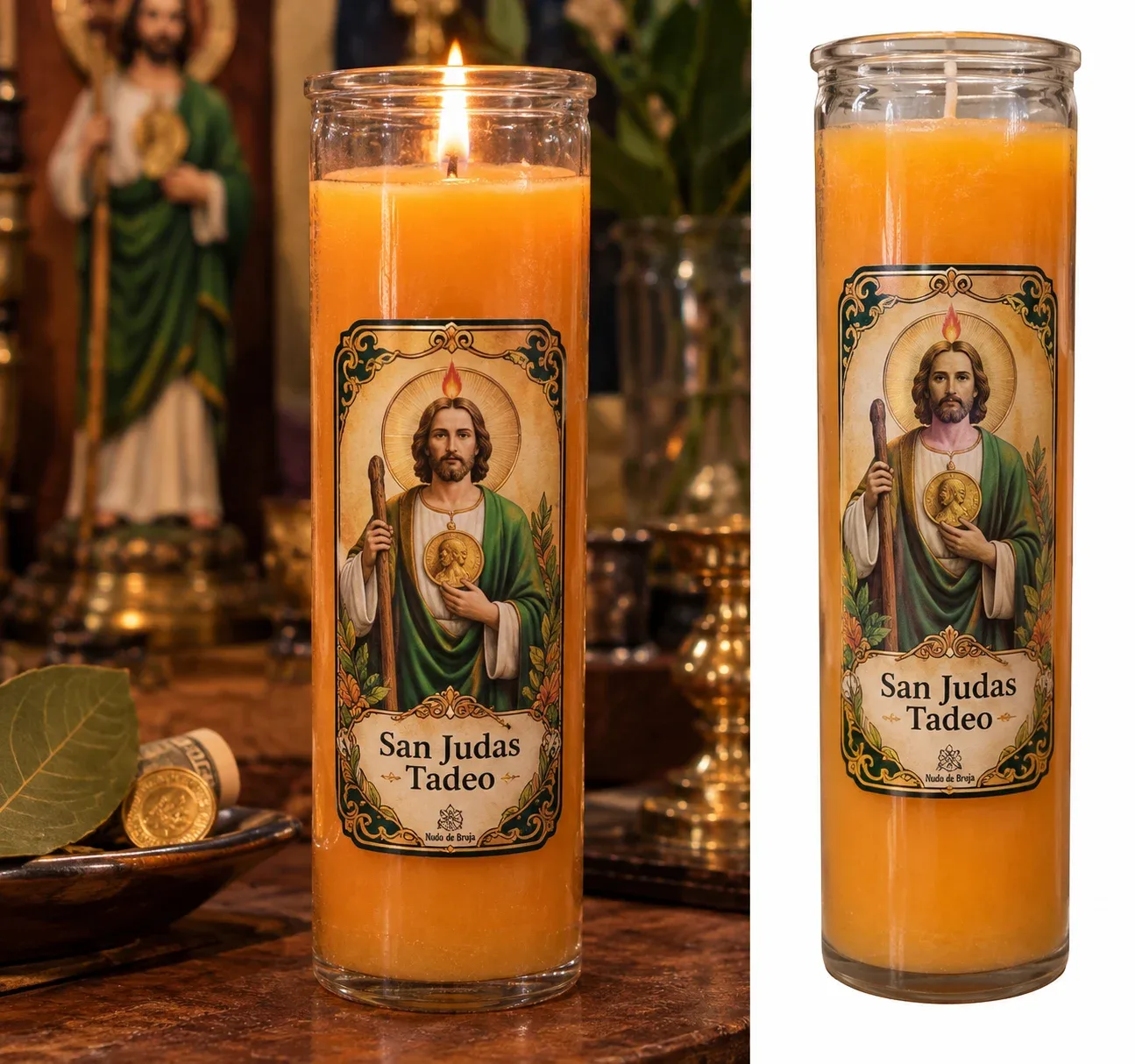 San Judas Tadeo Exito y Superación (naranja)