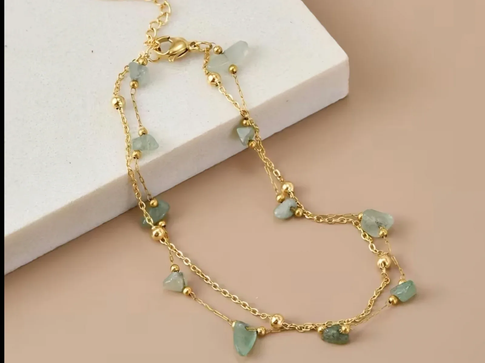 Tobillera "Brisa Verde"