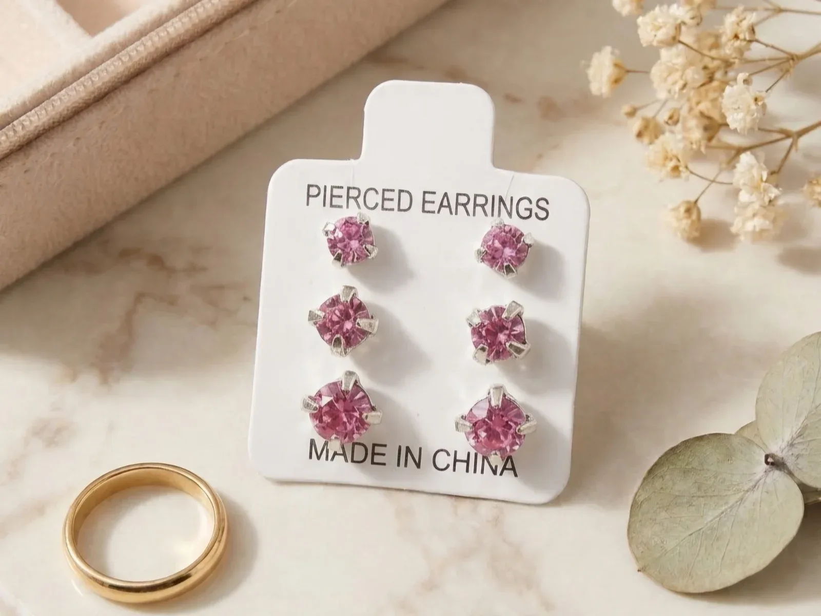 Set Trio Cristal Rosa