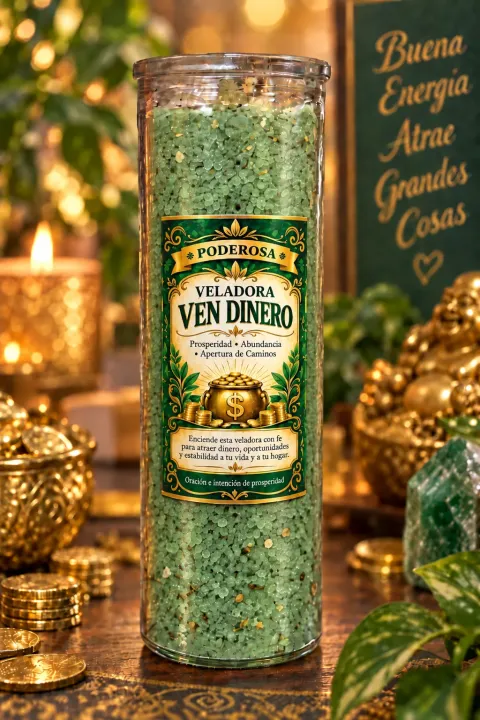 Veladora Ven dinero Preparada