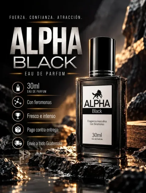 Alpha Black 30ml Feromonas Hombre