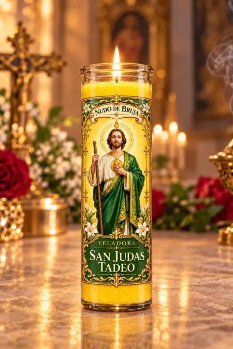 Veladora San Judas Tadeo Amarilla