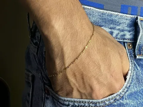 Pulsera de eslabones planos